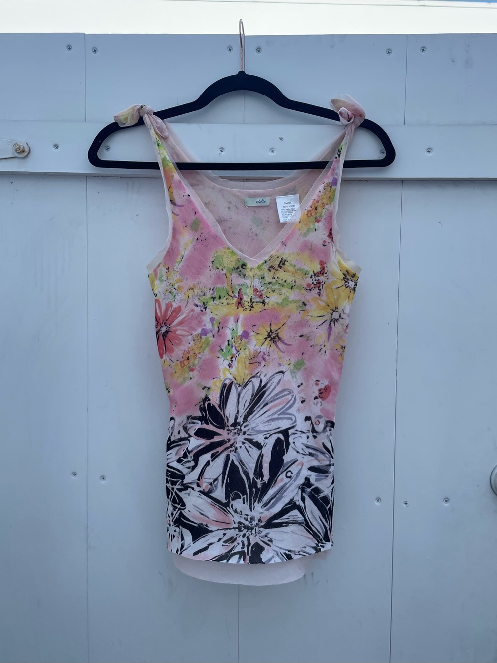 Vintage Y2K Odille Boho Pink Floral Top